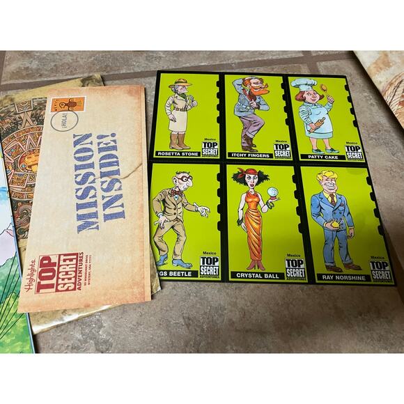 Mexico and Italy Top Secret Highlights Activity Folder Unused Homeschool VTG - Picture 2 of 5